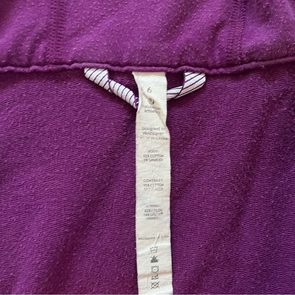 Lululemon Vintage Scuba Full Zip Hoodie - Purple - Picture 2 of 3